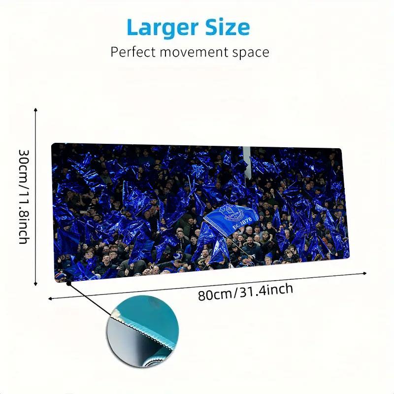 Everton Mouse Pad, Large Gaming Desk Mat, Non-slip XXL Mousepad for Laptop & Tablet, Mini PC Playmat with Stitched Edges