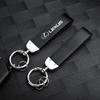 Car Luxury Leather Keychain Key Ring With Lexus Logo Accessories For LS LC IS350 ES300h ES300 IS250 IS220d NX350h RX GS350 LX570