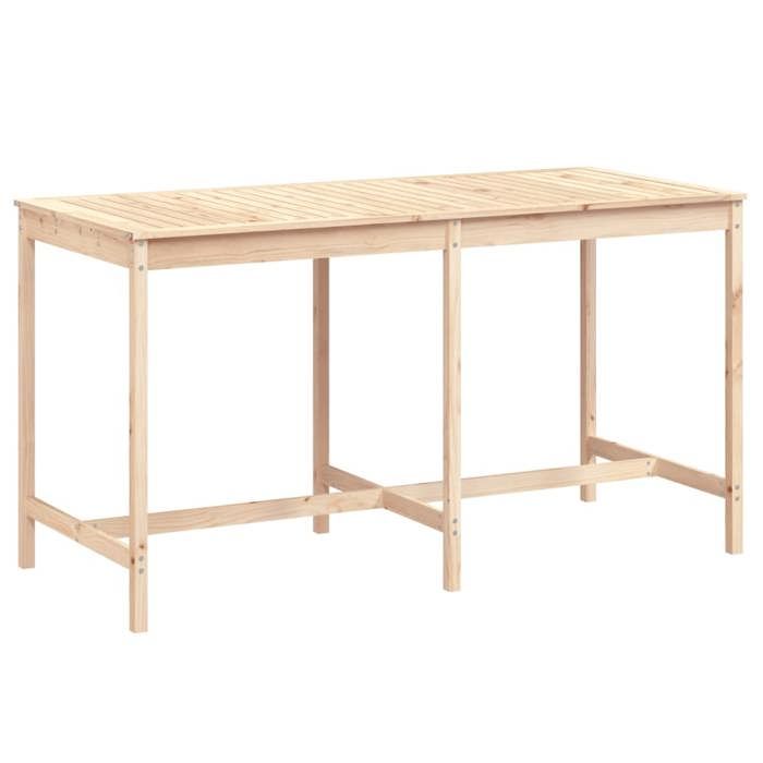 VidaXL Table de jardin 203,5x90x110 cm bois massif de pin 824102
