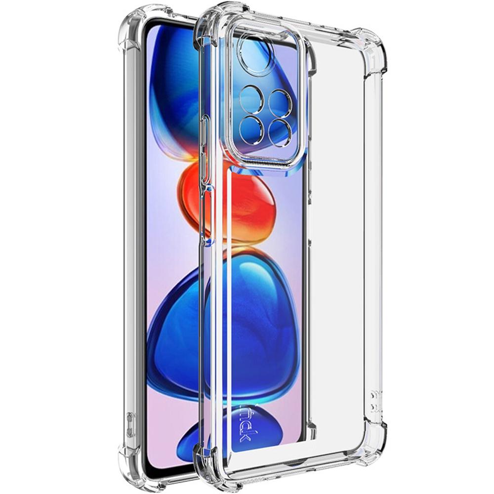 IMAK UX-4 Series TPU Case for Xiaomi Redmi Note 11 Pro+ 5G/Note 11 Pro 5G (China) (Mediatek)/Poco X4 NFC Straight Frame Clear Phone Cover
