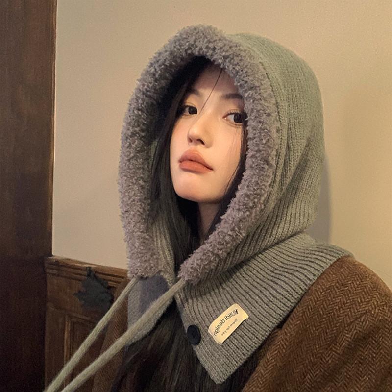Casual Knit Hat With Fleece Lining For Autumn And Winter Unisex Beanie For Outdoor Use