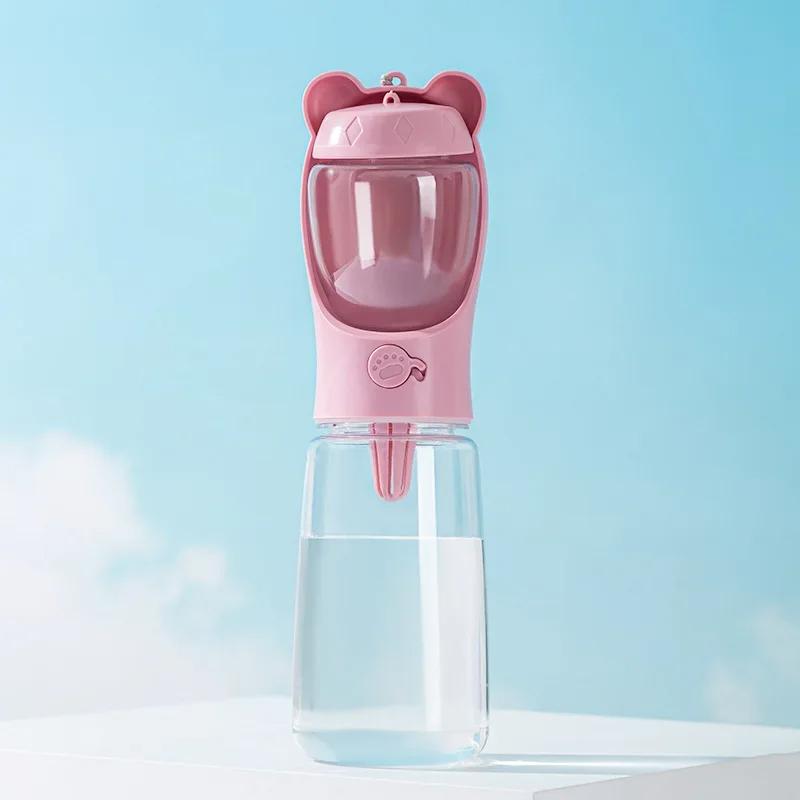 Tragbare Wasserflasche für Hunde und Katzen mit Aufbewahrungsbehälter für Futter und Wasser für Welpen, Futternapf, Trinknäpfe für Haustiere im Freien, für Reisen