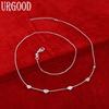 925 Sterling Silver Wedding Jewelry 20 Inch Snake Chain Necklace