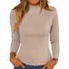 Women's Fashion Solid Colour Long Sleeve Fleece Thickened Top
