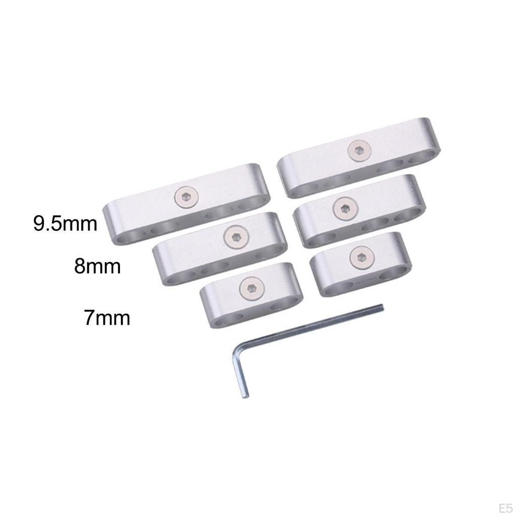 6x Engine Spark Plug Wire Separators Dividers Looms Easy to Install Accessories Durable High