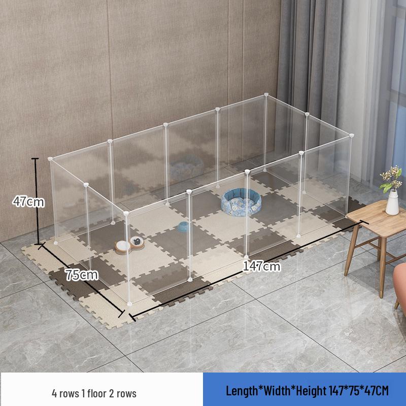 Indoor Pet Playpen: Dog/Cat Enclosure with Free Splicing Cages for Dogs, Cats, and Rabbits.
