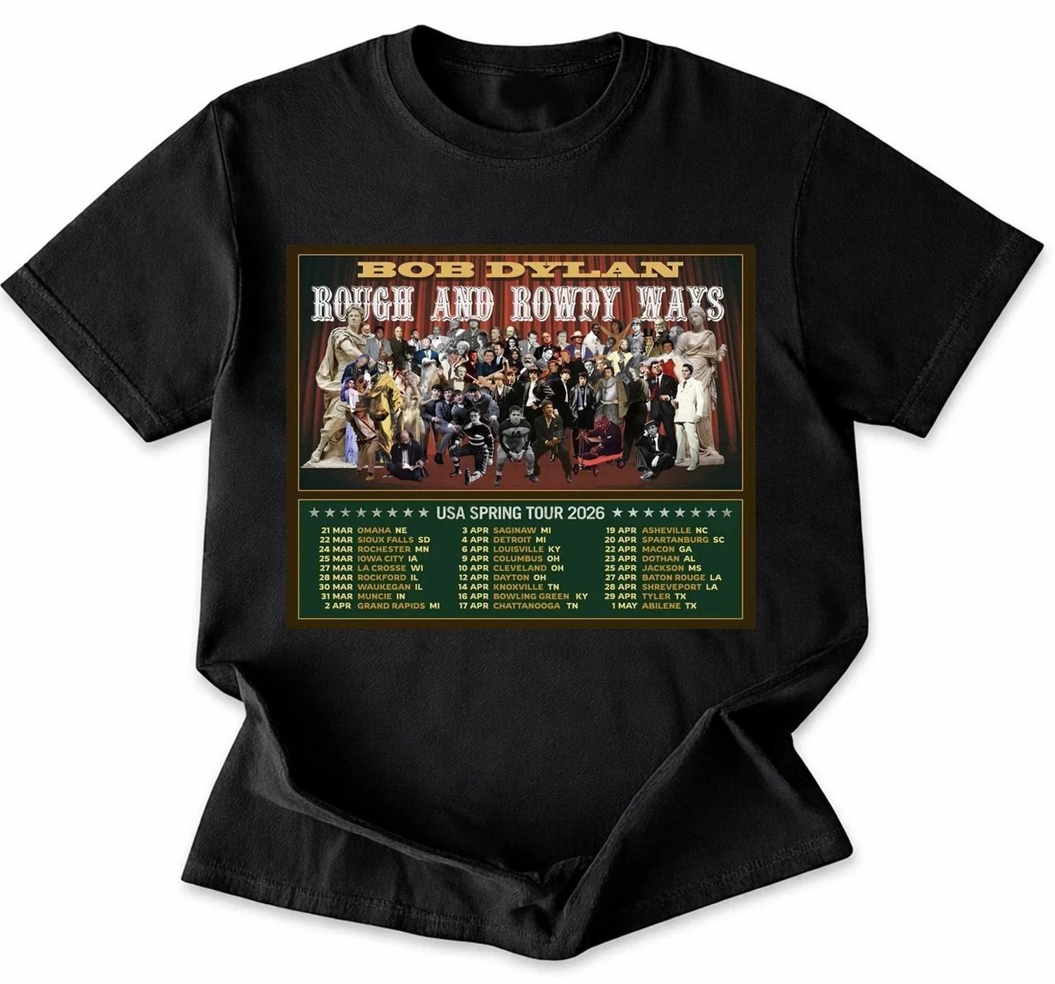 Bob Dylan Rough And Rowdy Ways Tour 2026 T-Shirt 3XL