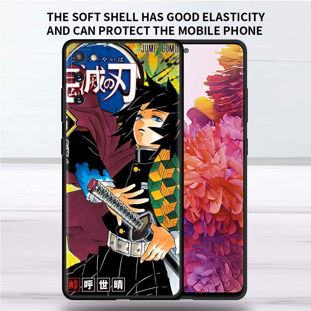 Soft Case For Samsung Galaxy Note 20 Ultra 10 Plus Lite A50 A70 A20 A40 A20e 9 8 A60 A10e Funda Phone Cover Demon Slayer Shell