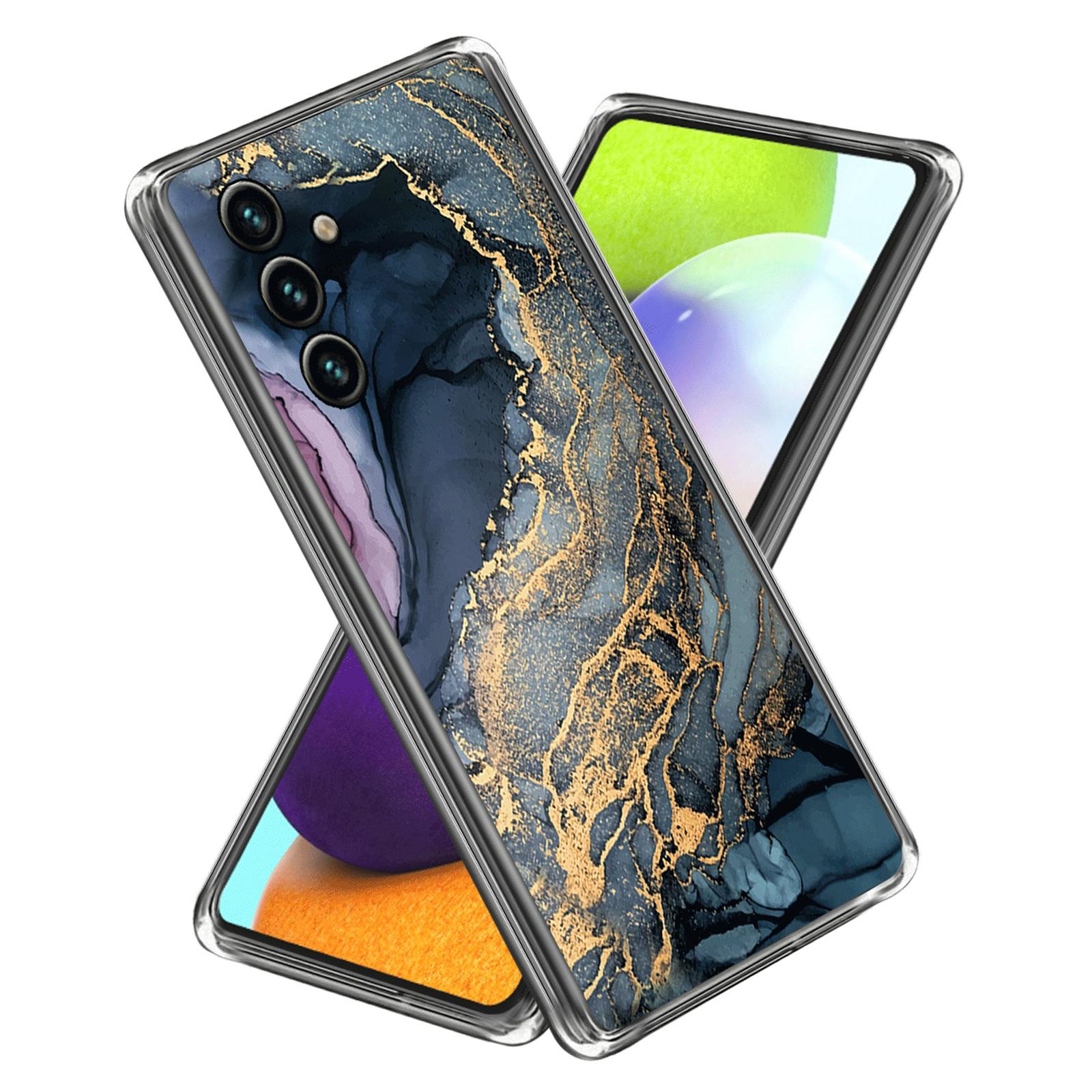 

For Samsung Galaxy A25 5G (Global) (161.0 x 76.5 x 8.3mm) Case IMD Abstract Marble Printing TPU Phone Cover Style K