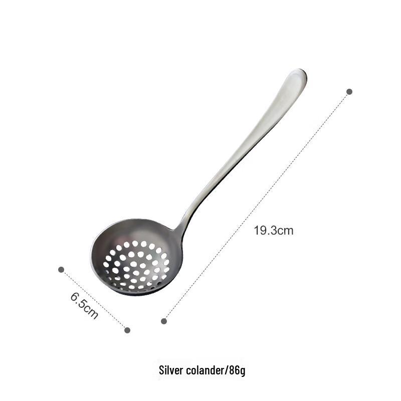 cmaos Stainless Steel Long Handle Soup Ladle and Slotted Spoon Set
