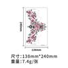 Colorful Flower Temporary Tattoo Stickers Chest Collarbone Scar Cover Waterproof Sexy Body Art