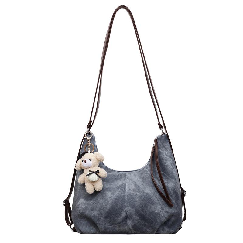 

Сумка-тоут и рюкзак через плечо «Два в одном» с градиентом: Женская сумка кроссбоди большой вместимости Without pendant синий