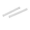 SOURCING MAP Ressort de compression 0,4mm x 4mm x 45mm en acier inoxydable 304 Argenté 10Pcs