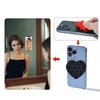Heart Suction Cup Phone Mount Sticky MobilePhone Stand Strong Grip Holder Silicone Double-Sided Phone Case For Selfies 5