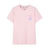 Dopamine Breathable Logo Casual Comfortable Sports Floral Print Round Neck Short Sleeve T-Shirt Women T-Shirts Chalk-Pink L224W098-01SX