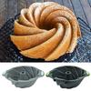 Kek Kalıbı Gıda Sınıfı Isıya Dayanıklı Yapışmaz Dişli DIY Silikon Şifon Kek Tavası Spiral Donut Kalıbı Mutfak Aletleri