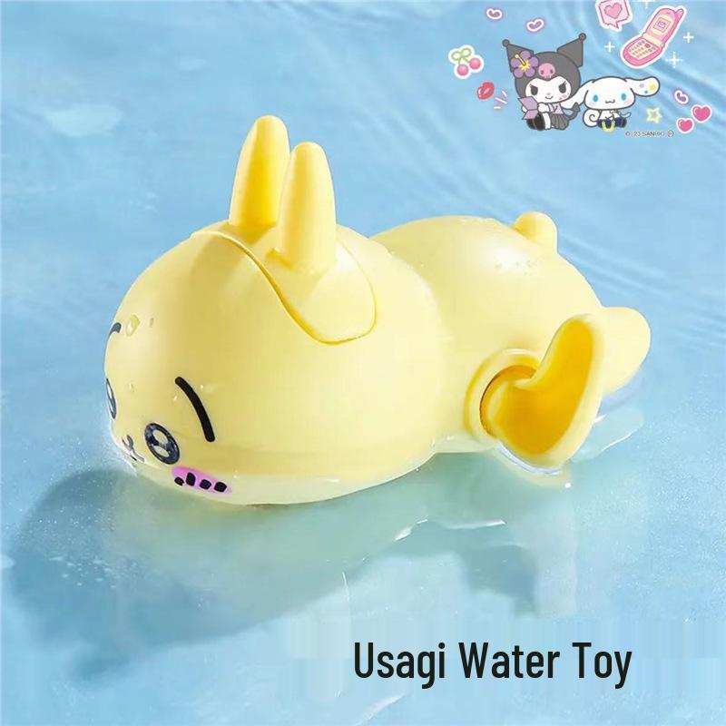 Chiikawa Usagi Summer Water Play Toy: Cute Clockwork Inertial Swimming Bath Companion