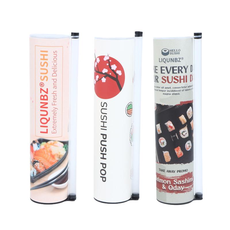 Food Grade Sushi Paper Tube Mold Easy DIY Sushi Maker Quick Push Sushi Roller for Household Kitchen Homemade Food