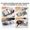 Sink Saddle Silicone Sink Separator Pad Kitchen Sink Protective Pad Anti-skid Bumping Scratch Drain Pad