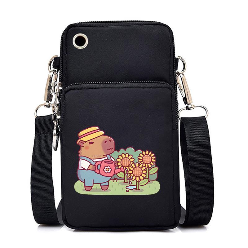 Casual mobile phone bag cute printing new messenger bag Korean version versatile small bag vertical change bag