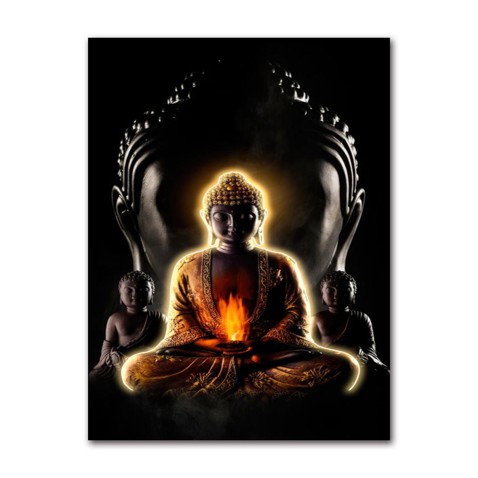 Canvas Pictures Buddhism Posters Wall Decor God Buddha Art Prints Paintings On The