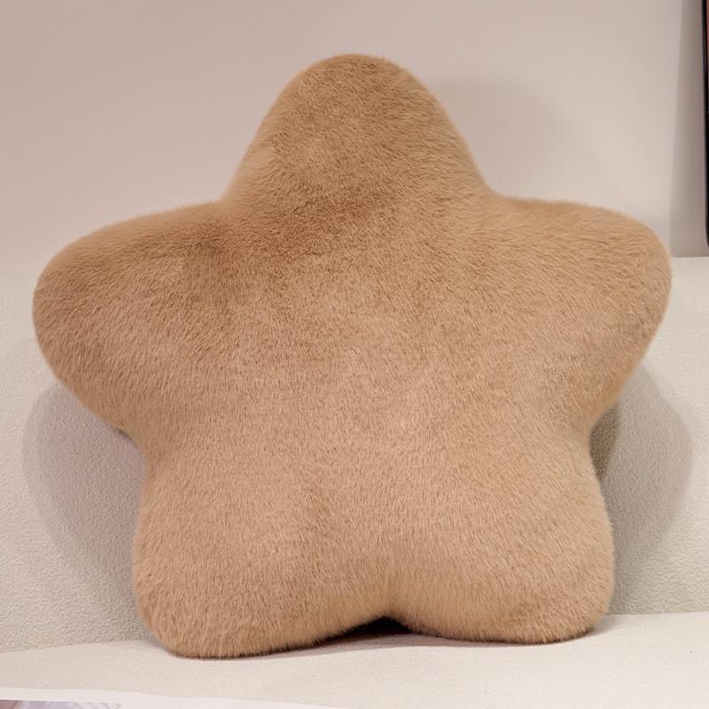 

Плюшева подушка «Північна зірка» з наповнювачем із поліпропінової бавовни для декору дому та відпочинку 15cm кавовий