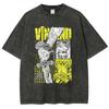 Vinland Saga Anime Graphic Tshirt Vintage Washed Thorfinn Viking Manga Merch Harajuku Unisex Oversized Short Sleeve Tee Tops