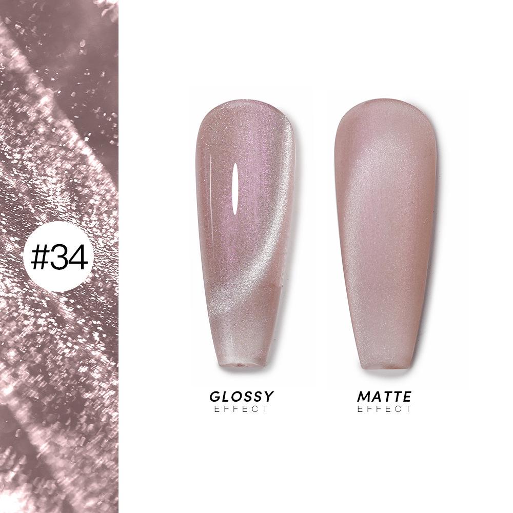 2024 Trendy 36-Color Cat Eye Nail Gel Set - Sparkly UV Gel for Salon Use