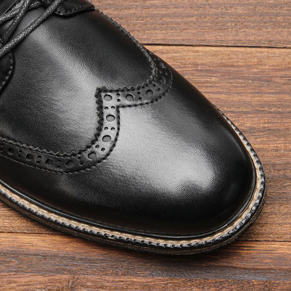 

Men Boots Retro Comfortable Brand Retro Fashion 2026 Boots Leather 46 чорний