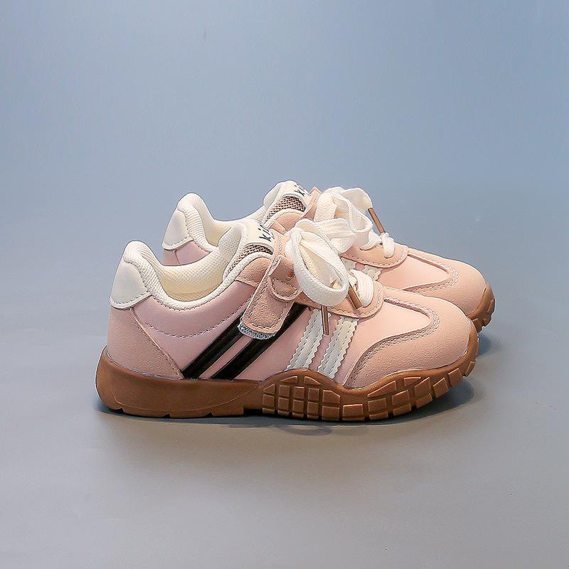 

Classmate girls sports shoes summer 2025 new soft-soled running children s moral training shoes girls middle-aged and older children 30 розовый