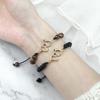 Double Heart Bracelet For Women Couple Matching Love Adjustable Chain Jewelry Romantic Anniversary Valentine's Day Present Gifts