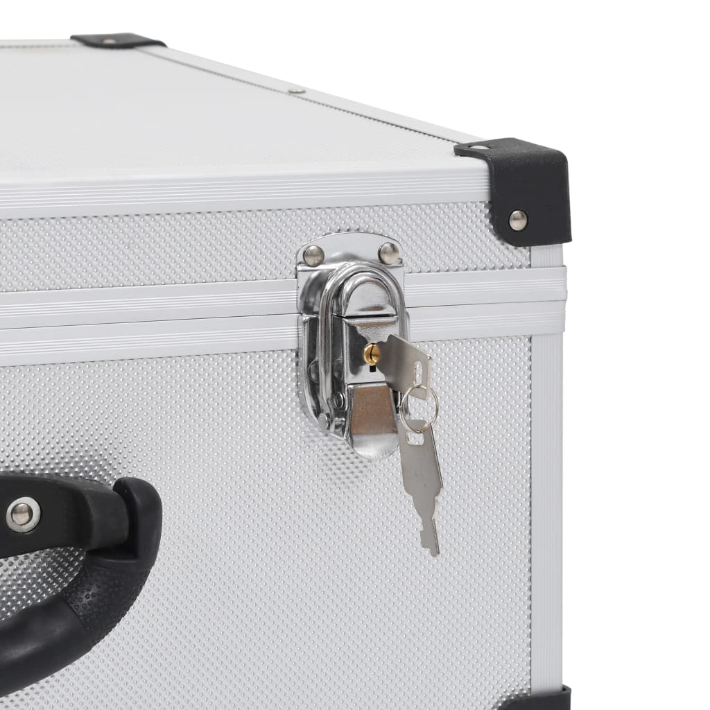 CD Case for 60 CDs Aluminum ABS Silver