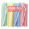50-1000Pcs Drinking Straws Colorful & Black Rietjes Flexible Wedding Party Supplies Drinking Straws Kitchen Wholesale
