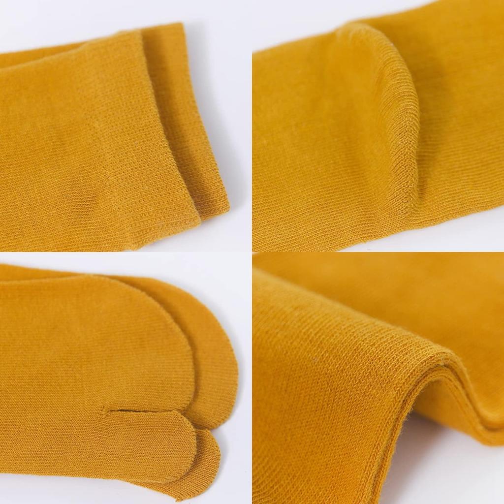 Momee Șosete de damă Tabi Crew Bumbac Uni 5 Perechi, Respirabile, Rezistente la mirosuri, Lungime, Culoare, Amestec, Elimină umezeala, Uscare rapidă, Confortabile,