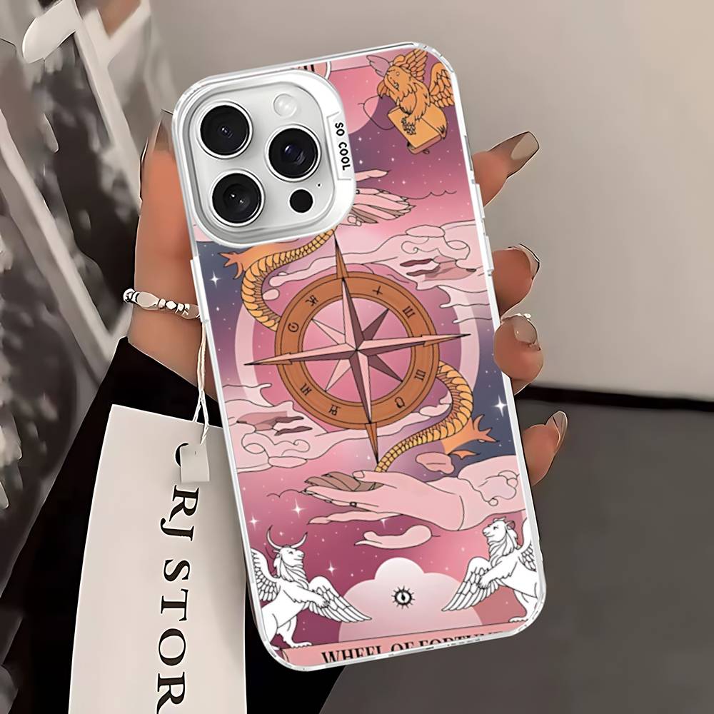 Divination Tools T-tarot Cards Phone Case For IPhone 17 16 15 14 13 12 11 Pro Max Plus Pro Colorful Shell
