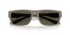 EMPORIO ARMANI Sunglasses for Rubberized Matte Light Dark Lens 0EA4267U Men. Frame Brown. Lens Grey. Width 57mm.