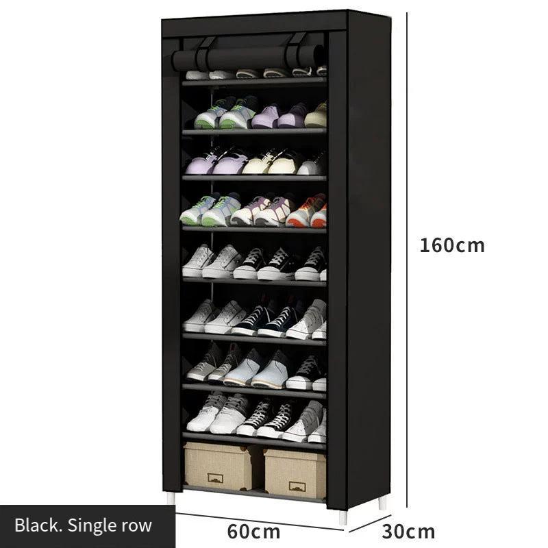 Simple dustproof shoe cabinet for dormitory apartment multi-level storage foyer shoe organizer rental house rental house durable
