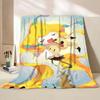 Pokemon Jirachi Cartoon Flannel Fluffy Blanket for Home Bedroom Bed Sofa Office Children Cover Adult Soft Blanket Baby Cute Gift