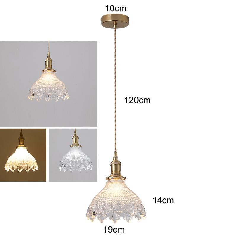 Ceiling Luminaire LED Pendant Lamp Home Decor Living Room Bedroom Kitchen Copper Glass Hanging Light Fixtures Chandelier Ceiling