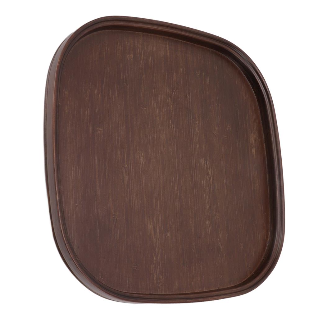 Tea Tray Bamboo Teaboard Refreshment Dried Fruit Teacup Serving Plate Walnut Wood Color S