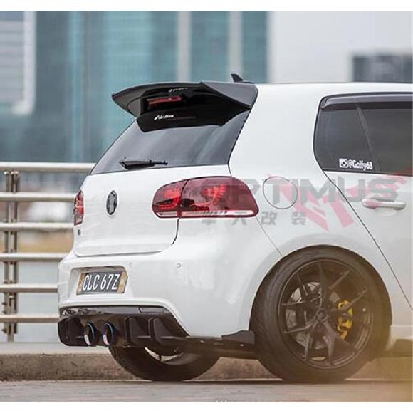 Rear Roof Spoiler Lip Wings Spoiler for Volkswagen VW Golf 6 MK6 VI GTI R20 2010-2013 ABS Plastic Rear Wing Lip Spoiler