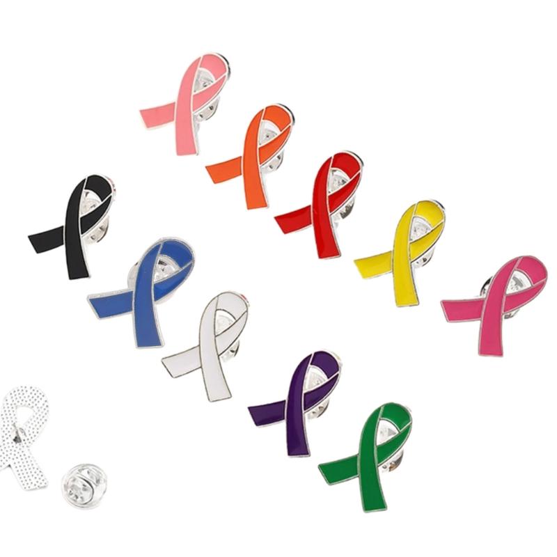 Band Pin, Pack of 50 Metal Awareness Lapel Pin Band Brooch Pin Hope Pin Enamel Jewellery Pin for Decoration