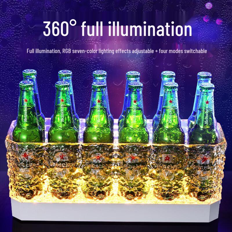 ZISIZ Osvětlený kbelík na pivo LED