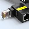 Ethernet Extenders RJ45 Ethernet Adapters Right Angle Design Compatible for Cat6 Cables RJ45 Male Female Adapter