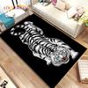 Beast Animal Tiger,Sabretooth Cartoon Area Rug,Carpet for Home Living Room Bedroom Sofa Doormat Kitchen Decor,Non-slip Floor Mat
