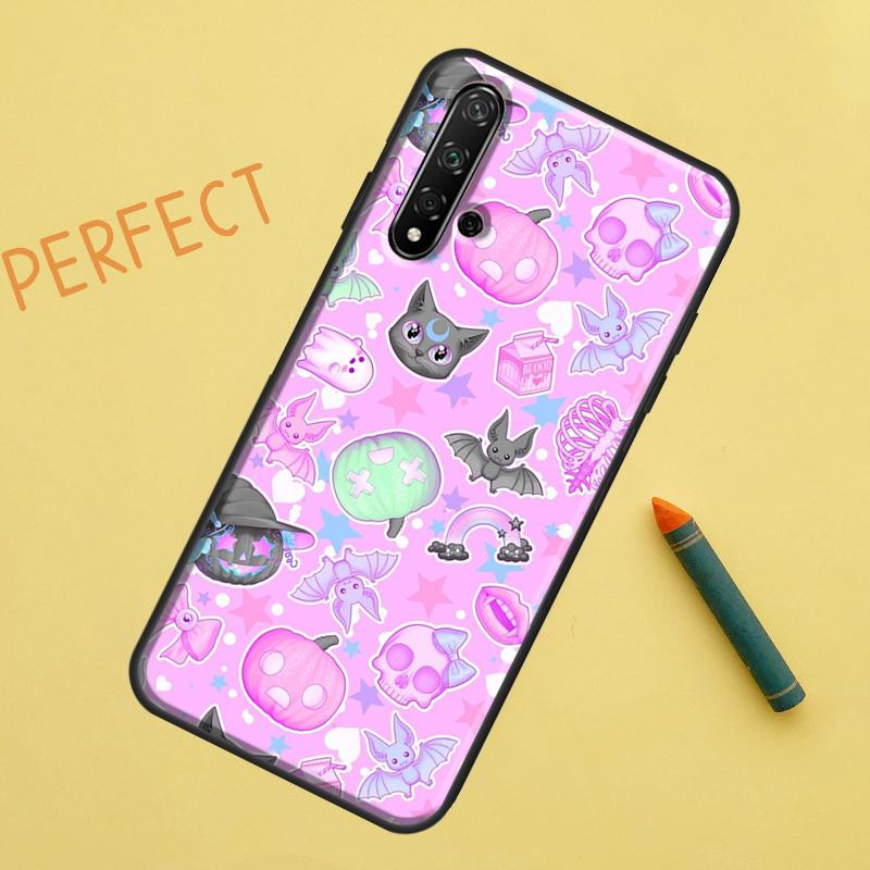 Pastel Goth Witchy Case For Huawei P30 Pro P20 P40 Lite Nova 8i 7i 3i 11i 5T 9 10 SE Y60 Y61 Y70 Y90 P Smart Z