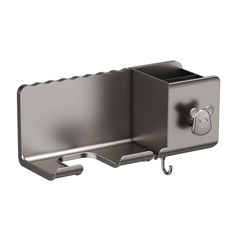 Hair Dryer Holder Wall Mounted Hair Tool Organizer 3-in-1 Blow Dryer Holder Rack for Bathroom Organizer