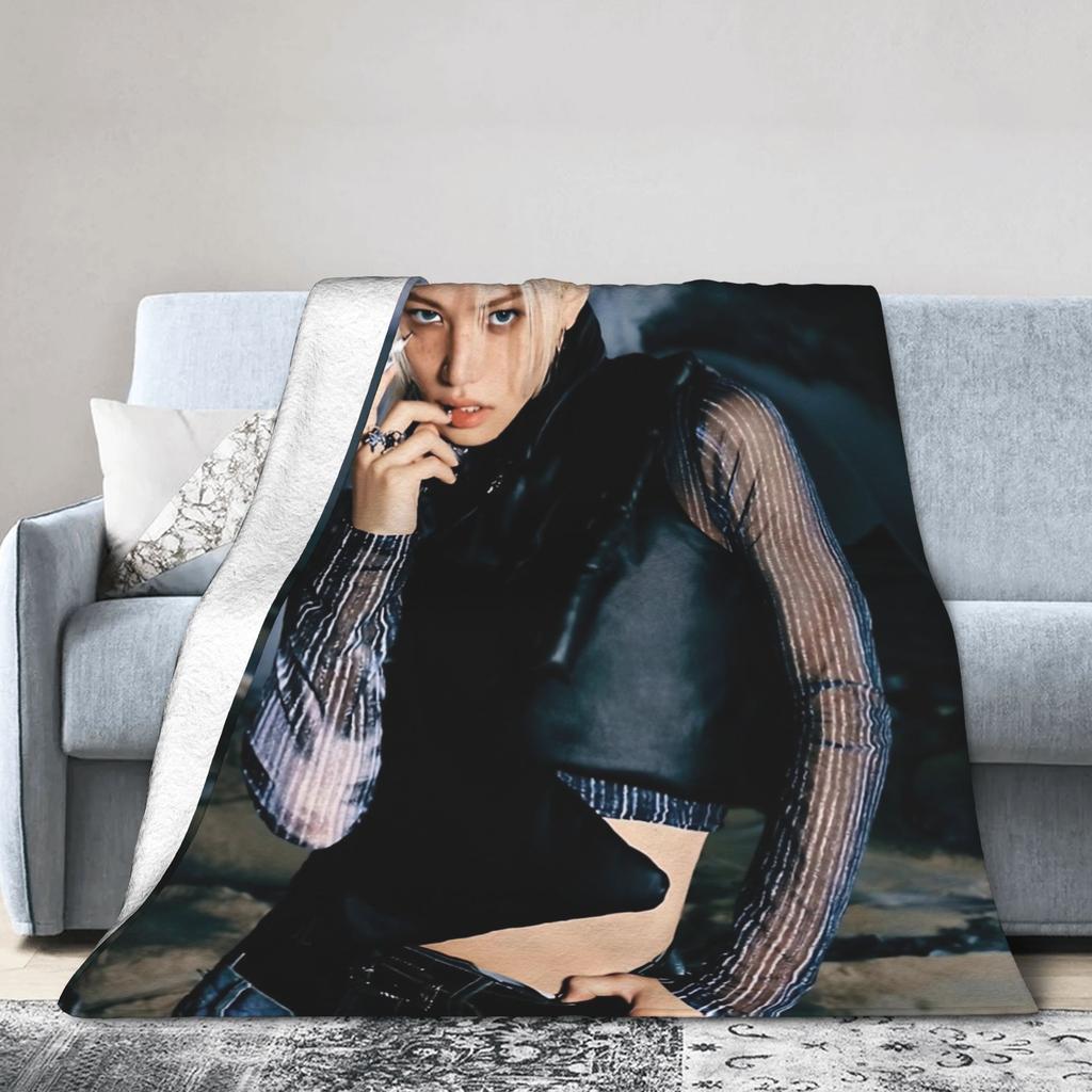 KPOP-Like-Stray-K-Kids Plush Blanket Kids Adult Flannel Throw Blanket For Bedroom Soft Bedspread Birthday Gift