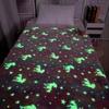 Deka Glow In the Dark Deka Jednorožec Svítící hřejivé flanelové deky Ložnice Kouzelné deky Super útulné plyšové pokrývky pro volný čas Siesta