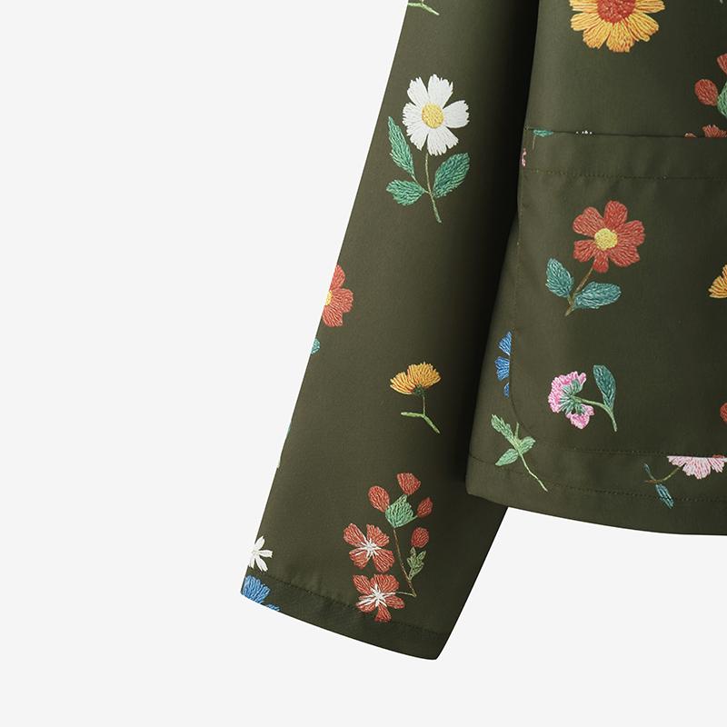 ZANZEA Women Casual Round Neck Long Sleeve Loose Floral Print Blouse